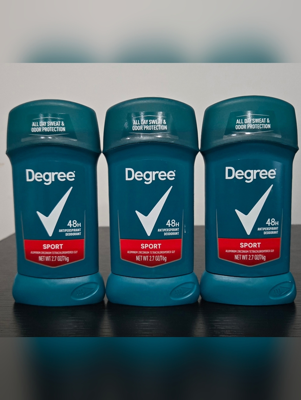New Degree Men's Sport Antiperspirant Deodorant Stick, 3 Ct, 2.7oz Ea